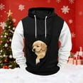 thumbnail image 2 of JHHLSF Men's Pet Carrier Hoodies Cat Dog Pouch Holder Sweatshirt Shirt Top Larger Kangaroo Pocket Warm Long Sleeve Hooded Pullover Black,S, 2 of 5