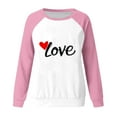 thumbnail image 4 of Aofany Valentine's Day Sweatshirt Women Plus Size Pullover Heart Graphic Shirts Casual Long Sleeve Tops, 4 of 4