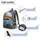 thumbnail image 3 of Fotbe Rustic Vintage Truck Autumn Mochila de Lona con Estampado, Mochila Duradera, Mochila Versátil de Alta Calidad, Mochila Compacta Vintage-Medium, 3 of 5