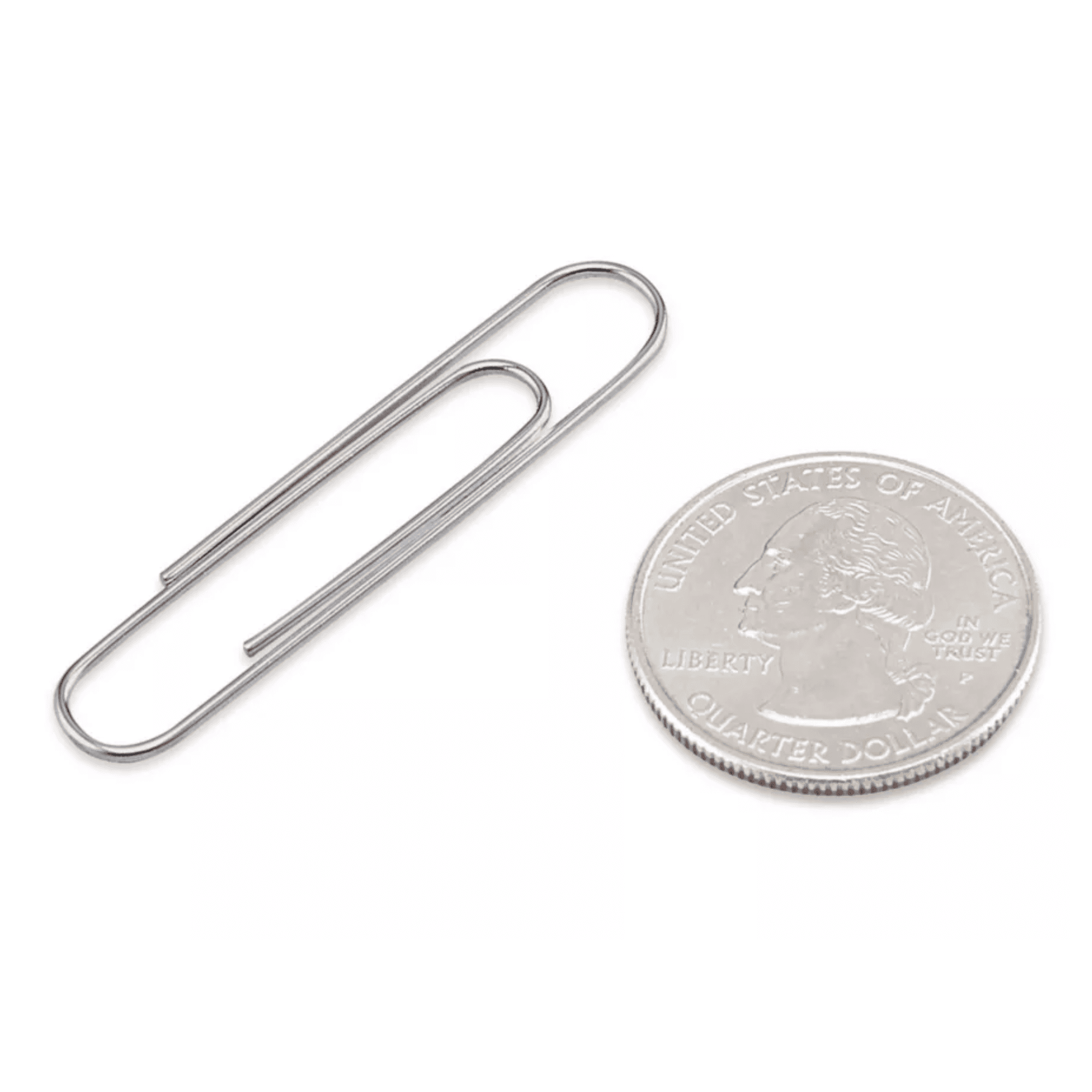 ACCO® Economy Smooth Paper Clips, 1000 Total, Jumbo, Silver, 100 Per Box, Pack Of 10 Boxes