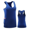 thumbnail image 1 of Women's Compression Tank Top With Phone Pocket Racerback Sleeveless Base Layer Athletic Spandex Breathable Quick Dry Moisture Wicking Gym Workout Runn, 1 of 5