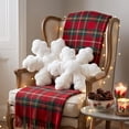 thumbnail image 4 of Christmas Pillows Snowflake Decorative Cushion Soft & Cozy for Sofa Bed Chair Reading Nook Window Seat Christmas Decorations by MPOISVA, 4 of 6