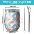 thumbnail image 5 of Modern 12oz Stainless Steel Insulated Wine Tumbler with Lid and Straw – Double Wall Vacuum Mug for Hot & Cold Drinks, 304 Steel Interior, Sweat-Free Design, 5 of 5
