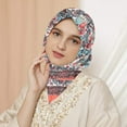 thumbnail image 2 of Baberdicy Muslim Head Cover, C Scarfs Wrap Scarf Scarf for Islam Lady Print Muslim Neck Neckerchief Head Women Travel Wrap Cashew Folk-Custom Shawl Scarf Women Scarves One Size, 2 of 3