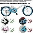 thumbnail image 3 of (azul) Ruedas de entrenamiento de bicicleta para estabilizadores de bicicleta de una sola velocidad ruedas de apoyo niños niñas, 3 of 5