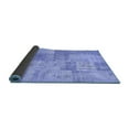 thumbnail image 2 of Ahgly Company Indoor Round Patchwork Blue Transitional Area Rugs, 6' Round, 2 of 4