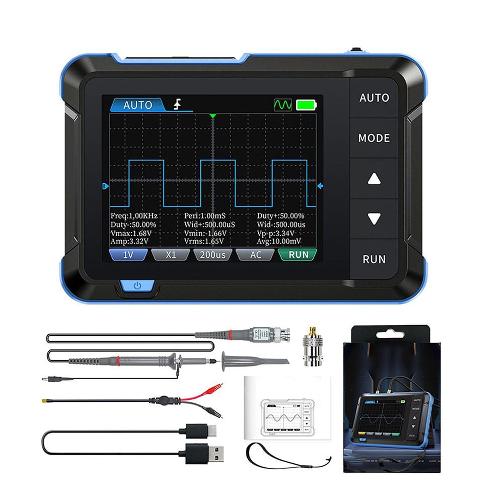 Handheld DSO153 Oscilloscope 5MS/s Sampling Rate for Digital and Analog Signals