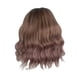 thumbnail image 2 of Peluca naranja corta rizada para mujer con flequillo, cabello de seda termorregulable, peluca completa con diadema, estilismo y peinado., 2 of 9