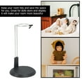 thumbnail image 4 of KAKOWELY Doll Stand 3Pcs Household Doll Support Showcase Doll Standing Rack PVC Figures Frame4.72"X2.36"X2.76", 4 of 4