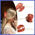 thumbnail image 4 of Vocoste Lobster Claw Clip Acetate Hair Clips Hair Barrette Funny Claw Clips for Women Red, 4 of 7