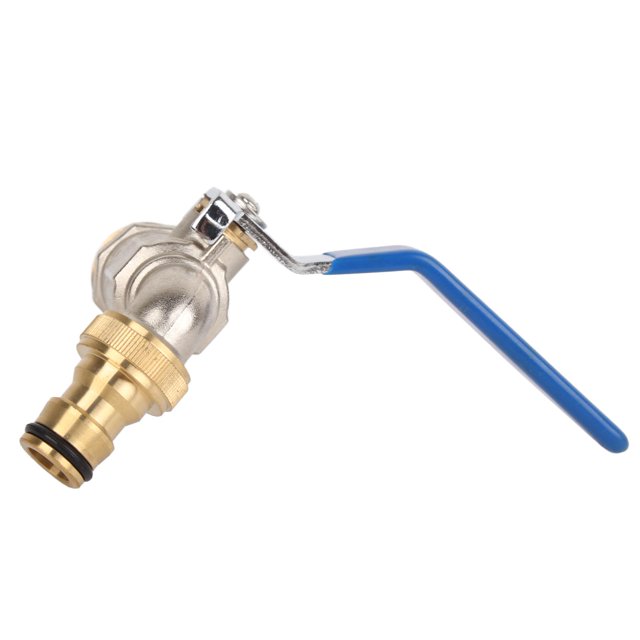 Grifo De Latón De Flujo De Agua Grande, Válvula De Bola De Material Premium, Apertura Rápida, Funcionamiento Suave, Uso Versátil Para Baño, Cocina, Lavadero