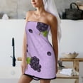 Bath Towels, purple Grape Print A Highly Absorbent Towels for Bathroom, Coral Fleece Bath Sheet ...