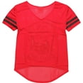 thumbnail image 3 of Harley Quinn Red Mesh T-Shirt Athletic Top Batman The Joker DC Comics Print, 3 of 3