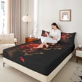 thumbnail image 4 of Castle Fairy Female Floral Rose Bed Sheets,Romantic King Sheets, 4 of 7