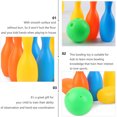 thumbnail image 2 of Phenofice 1 Set Tabletop Mini Bowling Game Set ABS Assorted Color Improve Hand Eye Coordination Indoor, 2 of 8