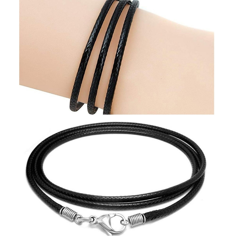 EIMELI Leathers Necklace Cord with Lobster Clasp Jewelry Making DIY Necklaces Pendant