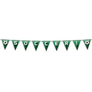 7.5 in. x 8 ft. Soccer & Football Pennant Streamer - Pack of 12
