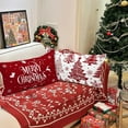 thumbnail image 2 of 12x22 Red Christmas Pillow Covers Set of 4, Lumbar Pillowcase, Winter Decorative Pillow Case, Merry Christmas Tree Cushion for Indoor Home Bedroom Sofa Xmas Couch Decor, 2 of 6