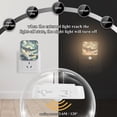 thumbnail image 4 of Yayeee 2-Pack Plug in LED Night Lights with Light Sensors Motion Detectors, Beige Floating Whale, 4 of 7