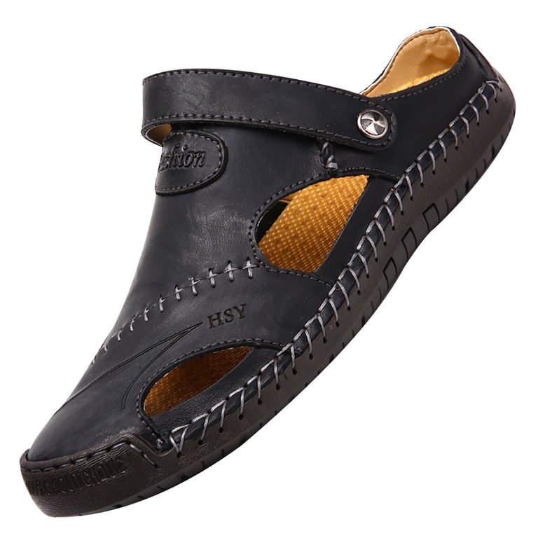 Zpanxa Sandals Men Summer Men's Sandals Men's Trendy Leather Beach