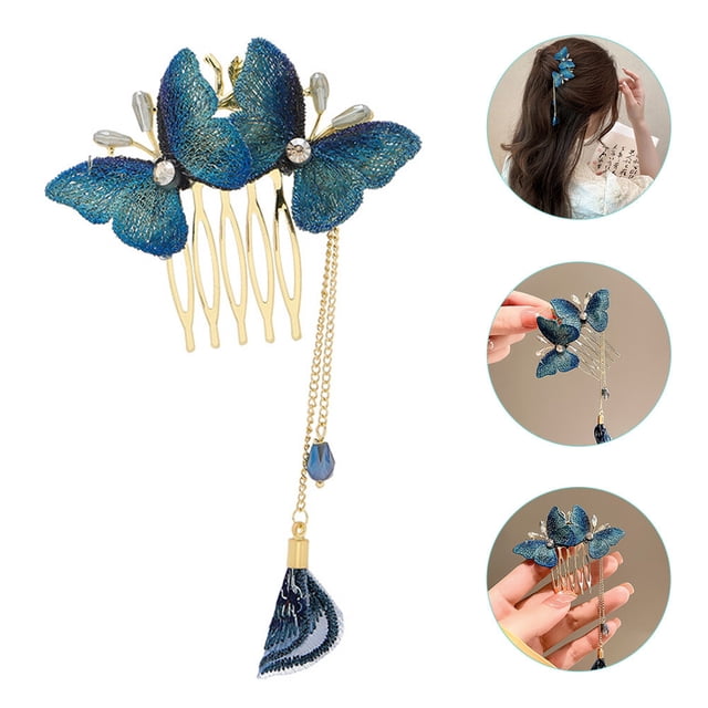 UPGRATOR Accesorio Para Con Peine Chino Y Borlas Decorativo Para Eventos Y Uso Diario