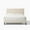 Cream White, variant on Nmkwnr Upholstered Platform Bed Frame for Living Room, Bedroom, No Box Spring Required, Bed Frame Wood Slats, Gray, 64.25" x 84.5" x 45"