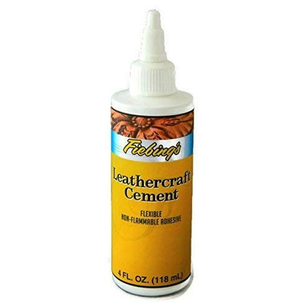 Fiebing's Leathercraft Cement, 4 oz High Strength Bond for Leather