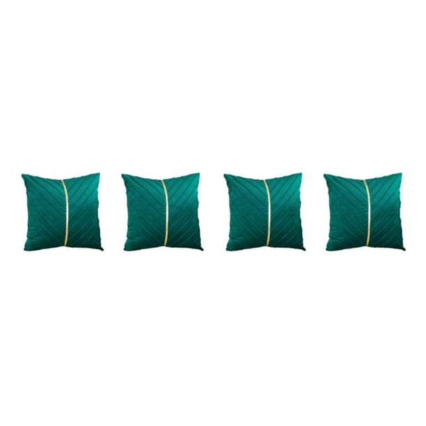 Matsuzay 2 piezas añaden un toque de sofisticación al dormitorio de la sala de estar con funda de almohada con rayas doradas, verde saludable verde 2Conjunto