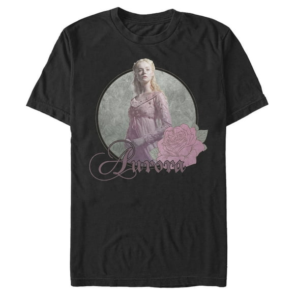 Men's Maleficent: Mistress of All Evil Aurora Portrait  T-Shirt - Black - 3X Large