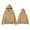 Khaki, variant on Mens Zip Up Hoodies Y2k Letter Print Oversized Long Sleeved Sweatshirt Vintage Graphic Jackets Streetwear