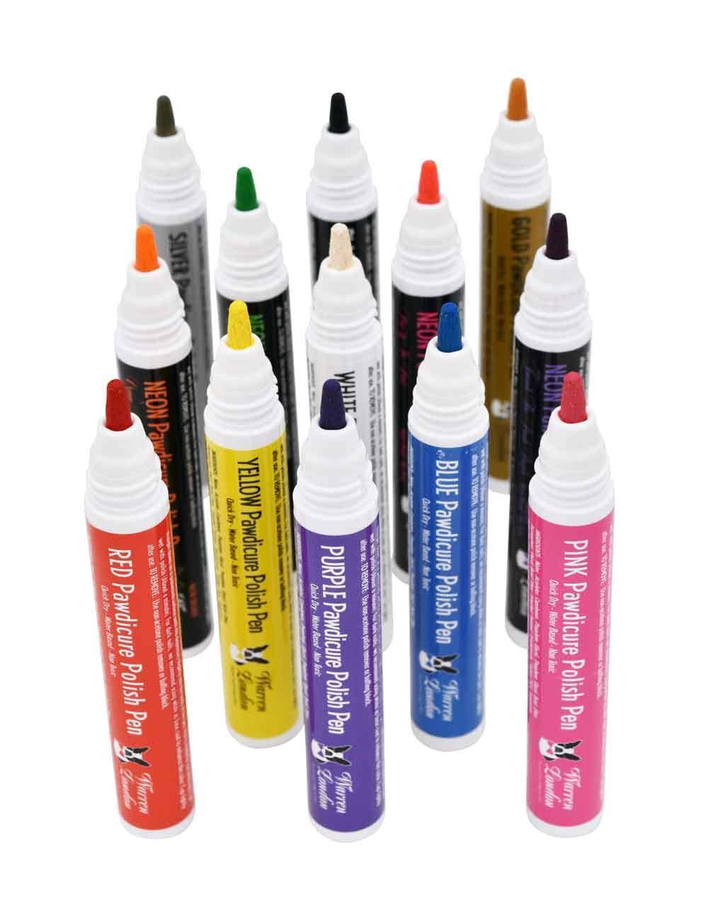 Warren London Pawdicure Dog Nail Polish Pens | Made in USA | Quick Dry, Low Odor, Non-Toxic | Dries in Under 45 Seconds | 13 Colors
