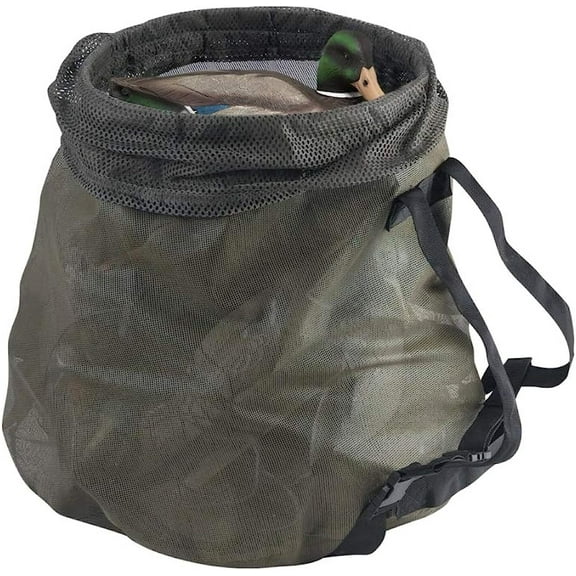 Drake Waterfowl Big Mouth Decoy Bag Pyramid Bottom Olive Green Poly Mesh