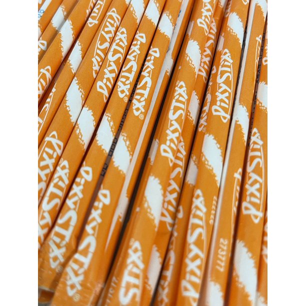 WONKA Pixy Sticks Candy Filled Fun Straws Bulk, Delicious Candy Powder