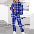 thumbnail image 1 of Ensemble de Deux Pièces pour Femmes 2023 Mode Décontractée Imprimé Manches Longues Col Rond Grande Taille Chandail en Molleton Haut + Pantalon Ensemble de Sport pour Femmes en Solde, 1 of 5