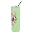 thumbnail image 4 of Carolines Treasures CK4393TBL20 Grey Standard Poodle Green Flowers Stainless Steel 20 oz Skinny Tumbler 20 oz multicolor, 4 of 4