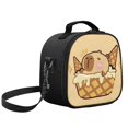 thumbnail image 5 of Yuyamidu Kawaii Capybara Lunch Bag Kids Thermal Picnic Cool Bags Leakproof Portable Lunch Box with Adjustable Strap Large Thermal Cooler Bag for School Camping Picnic, 5 of 6