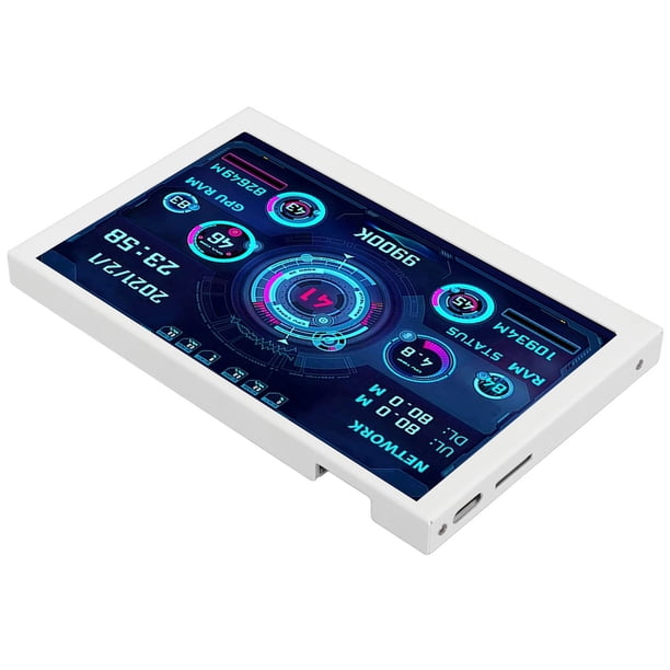 Monitor De Temperatura De La Computadora, Brillo Ajustable Pantalla De Temperatura De La Computadora De 5 Pulgadas Resolución 800x480 Para Para Escritorio