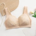 thumbnail image 3 of 2-Pack Woman Floral Wirefree Bra JIANLAI Women's Front Closure Floral Lace Bra, Wide Comfort Straps Full Coverage Everyday Bra, Easy Wear Wirefree Daily Support Bra, 3 of 5