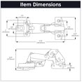 thumbnail image 3 of Hickory Hardware P5120-5Pack Full Overlay Concealed Euro Cabinet Door Hinge - Nickel, 3 of 4