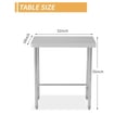 thumbnail image 6 of Stainless Steel Table, 18"x32"x35"Utility Work Tables, Commercial Kitchen Prep Table with Open Base Single Tier, for Restaurant, Garage, Workshop, Silver, 6 of 7