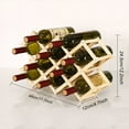 thumbnail image 5 of Freestanding Stackable Wine Rack Organizer for Countertop and Cabinets with Foldable Design and Scratch-Resistant Protector, 5 of 5