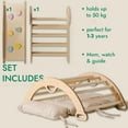 thumbnail image 4 of Goodevas Montessori Wooden Climbing Set 5-in-1 for Toddlers, 4 of 7