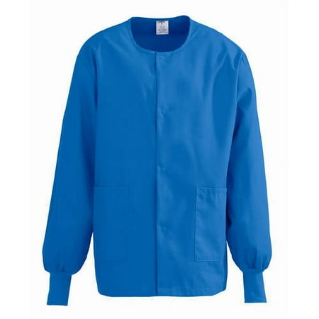 ComfortEase Unisex Snap-Front Warm-Up Scrub Jacket