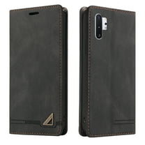 Dteck Galaxy Note 10  Case, Note 10  5G Case Wallet, RFID Blocking Premium PU Leather Folio Flip Stand Cards Slots Shockproof Drop Protective Case Cover for Samsung Galaxy Note 10  Plus - Black