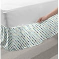 thumbnail image 2 of Polkadot Bed Skirt, Polka Dots Retro Classy Vintage Style Pattern Design Layout, Elastic Bedskirt Dust Ruffle Wrap Around for Bedding Decor, 4 Sizes, Apple Green Jade Green, by Ambesonne, 2 of 2