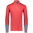 thumbnail image 3 of Russell Athletic 401PSM Men's Hybrid Pullover, 2XL, TRUE RED/STEEL, 3 of 5