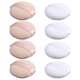 thumbnail image 1 of Press Powder Puff Supple Flocking Makeup Powder for Loose Powder White 7x7cm Even Powder Distribution 8Set, 1 of 5