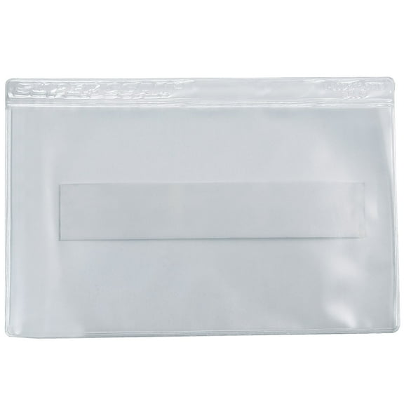 SUPERSCAN Press-On Vinyl Envelopes Long Side Open 2" x 3 1/2" Clear 50/Case LH207