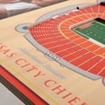 thumbnail image 3 of IDNA Kansas City Chiefs 3D StadiumViews Picture Frame, 3 of 5