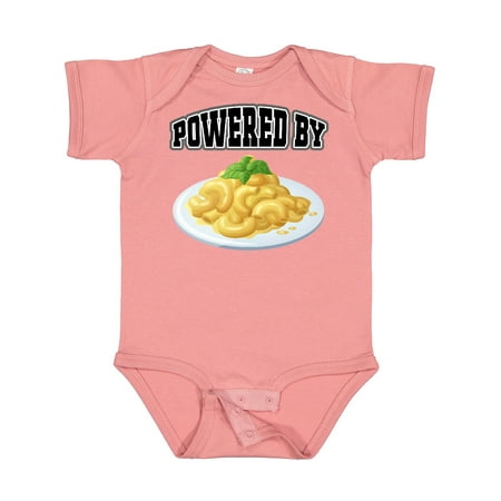 

Inktastic Powered by Macaroni and Cheese Gift Baby Boy or Baby Girl Bodysuit